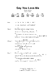 Say You Love Me von Fleetwood Mac (Download) 