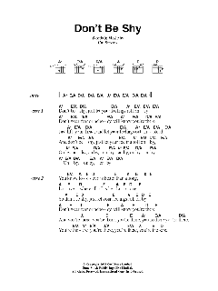 Don't Be Shy (Download) 