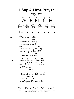 I Say A Little Prayer von Hal David (Download) 