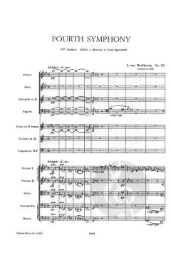 Sinfonie Nr. 4 B-Dur op. 60 von Ludwig van Beethoven 