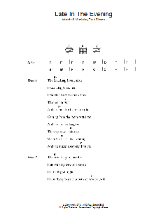 Late In The Evening (Download) 