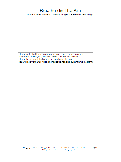 Breathe (In The Air) von Roger Waters (Download) 