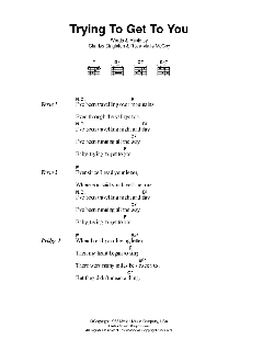 Trying To Get To You von Elvis Presley (Download) 