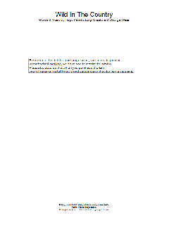 Wild In The Country von Elvis Presley (Download) 