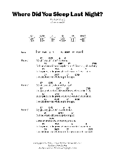 Where Did You Sleep Last Night von Lead Belly (Download) 