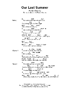 Our Last Summer von ABBA (Download) 