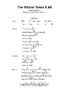 The Winner Takes It All von ABBA (Download) 