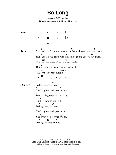 So Long von ABBA (Download) 