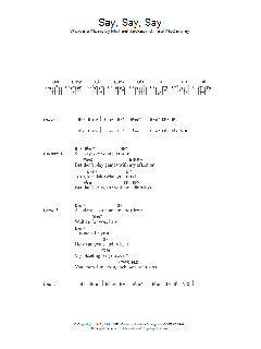 Say Say Say von Paul McCartney (Download) 