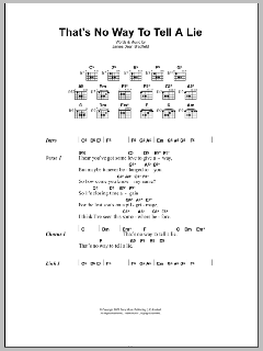 That's No Way To Tell A Lie von James Dean Bradfield (Download) 