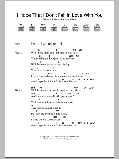 I Hope That I Don't Fall In Love With You von Tom Waits (Download) 