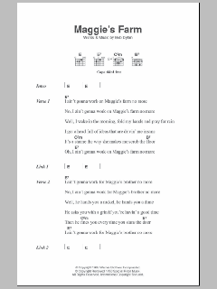 Maggie's Farm von Bob Dylan (Download) 