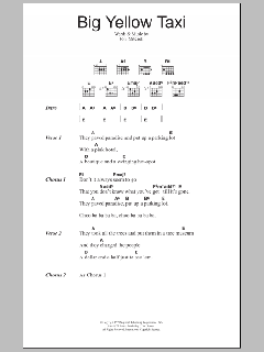 Big Yellow Taxi von Joni Mitchell (Download) 