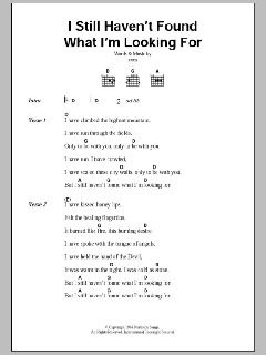 I Still Haven't Found What I'm Looking For von U2 (Download) 