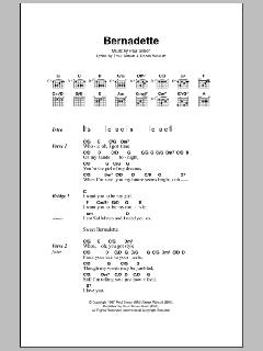 Bernadette von Paul Simon (Download) 