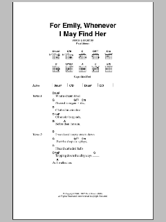 For Emily, Whenever I May Find Her von Simon & Garfunkel (Download) 