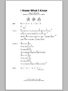 I Know What I Know von Paul Simon (Download) 