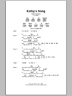 Kathy's Song von Simon & Garfunkel (Download) 