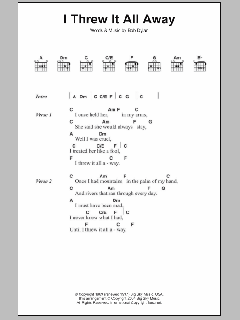 I Threw It All Away von Bob Dylan (Download) 