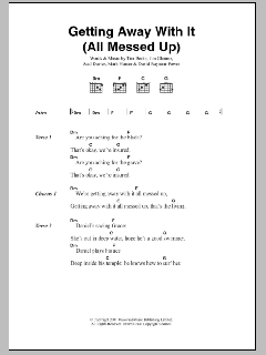 Getting Away With It (All Messed Up) von James (Download) 