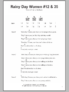 Rainy Day Women #12 & 35 von Bob Dylan (Download) 