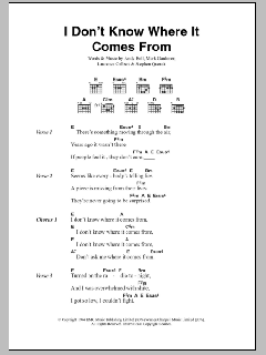I Don't Know Where It Comes From von Skunk Anansie (Download) 