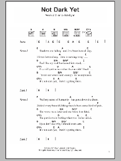 Not Dark Yet von Bob Dylan (Download) 