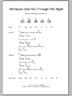 Whatever Gets You Through The Night von John Lennon (Download) 
