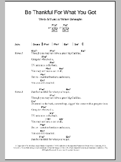 Be Thankful For What You Got von William DeVaughn (Download) 