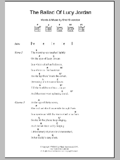 The Ballad Of Lucy Jordan von Marianne Faithfull (Download) 