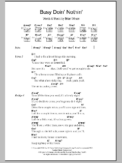 Busy Doin' Nothin' (Download) 