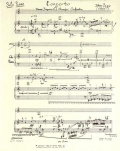 Konzert für präpariertes Klavier und Kammerorchester von John Cage 