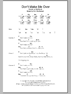 Don't Make Me Over von Dionne Warwick (Download) 