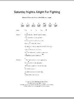 Saturday Night's Alright For Fighting von Elton John (Download) 