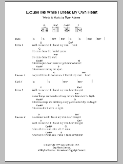 Excuse Me While I Break My Own Heart Tonight von Ryan Adams (Download) 