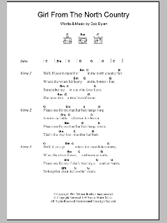 Girl From The North Country von Bob Dylan (Download) 