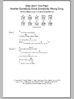 (Hey, Won't You Play) Another Somebody Done Somebody Wrong Song (Download) 