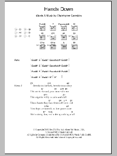 Hands Down von Dashboard Confessional (Download) 