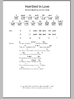 Humbled In Love von Leonard Cohen (Download) 