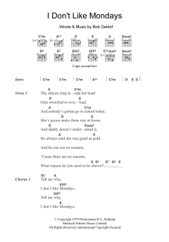 I Don't Like Mondays von The Boomtown Rats (Download) 