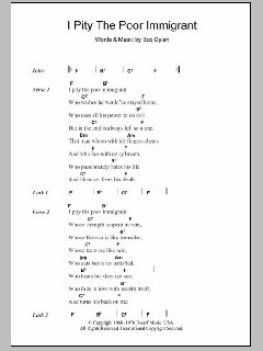 I Pity The Poor Immigrant von Bob Dylan (Download) 