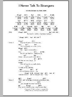 I Never Talk To Strangers von Tom Waits (Download) 