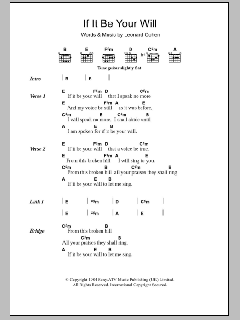 If It Be Your Will von Leonard Cohen (Download) 