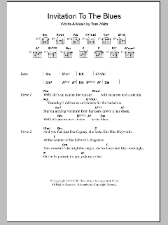 Invitation To The Blues von Tom Waits (Download) 