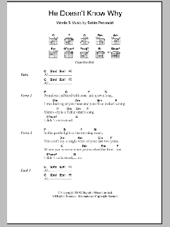 He Doesn't Know Why von Fleet Foxes (Download) 