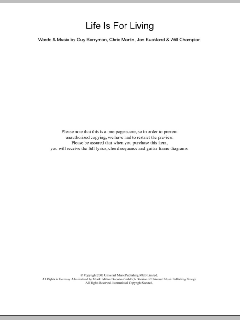 Life Is For Living von Coldplay (Download) 