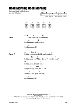 Good Morning Good Morning von The Beatles (Download) 