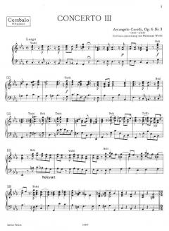 Concerto grosso c-Moll op. 6/3b von Arcangelo Corelli für Streicher und Basso continuo im Alle Noten Shop kaufen (Einzelstimme)