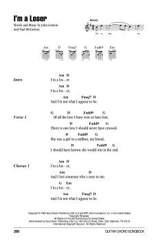 I'm A Loser von The Beatles (Download) 