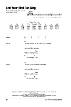 And Your Bird Can Sing von The Beatles (Download) 